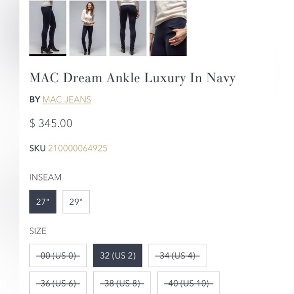 MAC Dream Ankle Luxury In Navy size US 6 - Picture 10 of 10